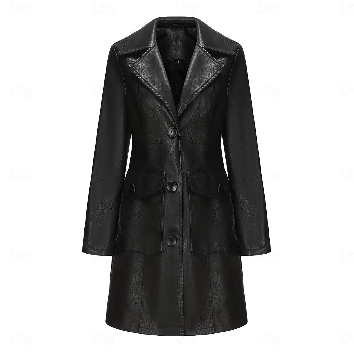 Women's Coat Comfortable Buttons Fashion Street Style Plain Outdoor Casual Daily Long Turndown Regular Fit Long Sleeve Outerwear Black Burgundy Camel Fall Winter 2025 - $57.99 –P18