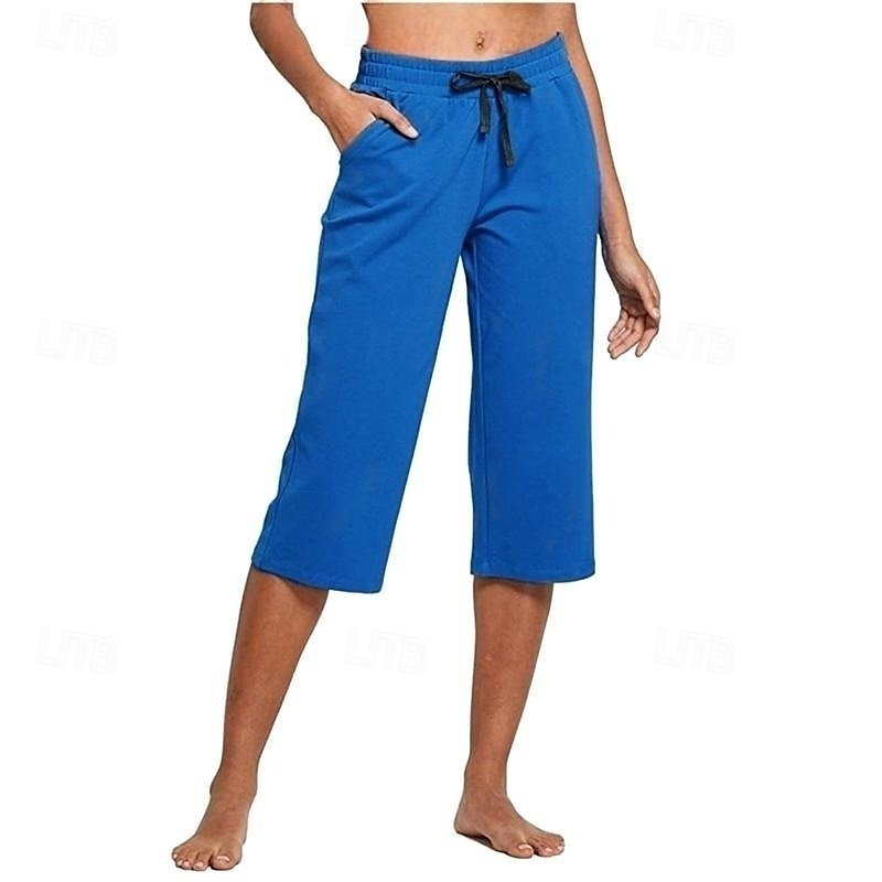 Femmes Jambe large Chinos Occasionnel Longueur mollet Naturel Uni in in france they say Pontalon wide leg Confortable Respirabilité Décontracté Quotidien Noir Blanche Vin Vert Véronèse Printemps de 2025 ? $16.99 –P3