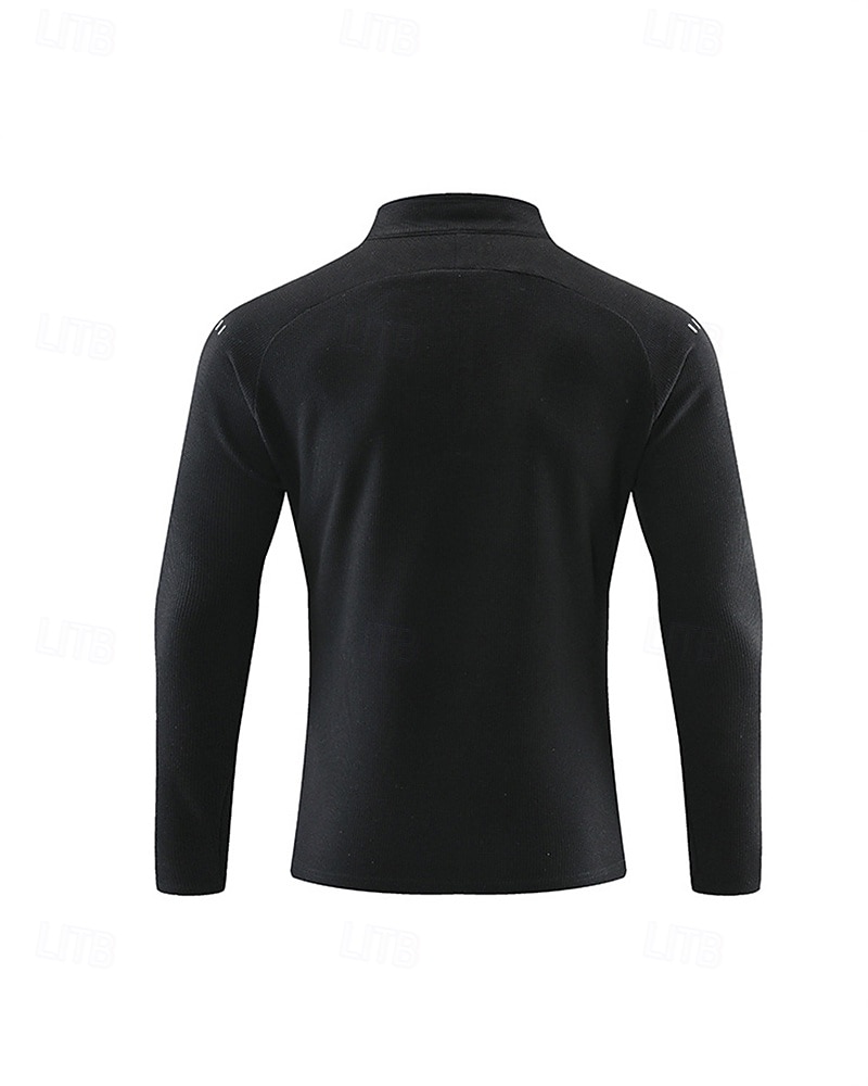 Hombre Camisa de entrenamiento Top para correr Cremallera de un cuarto Manga Larga Camiseta Otoño UPF 50 Secado rápido Ligero Dispersor de humedad Pesca Senderismo Corriendo Ropa de deporte Ropa de 2025 - $17.99 –P10