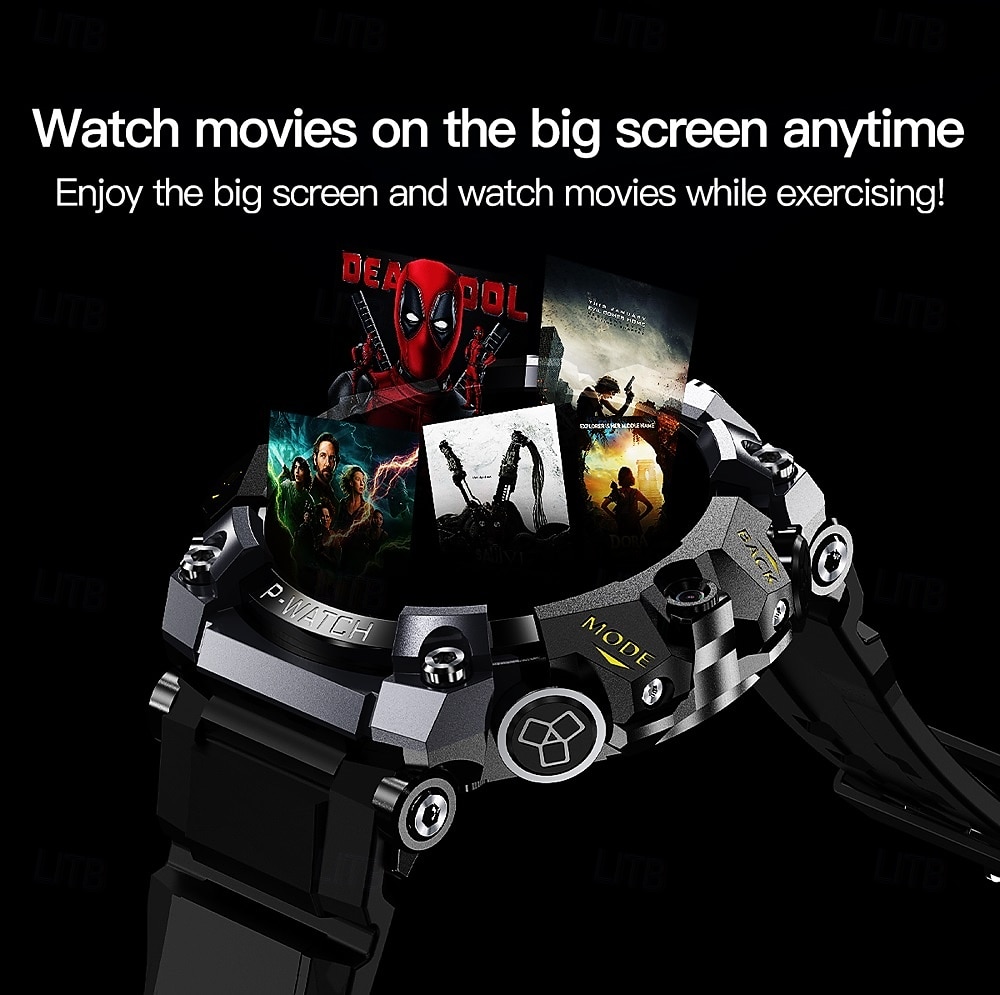 P888 Chytré hodinky 1.508 inch Inteligentní hodinky Bluetooth 4G Krokoměr Záznamník hovorů Sledování aktivity Kompatibilní s Android iOS Muži GPS Dlouhá životnost na nabití Voděodolné IP68 22mm 2025 - $92.99 –P12