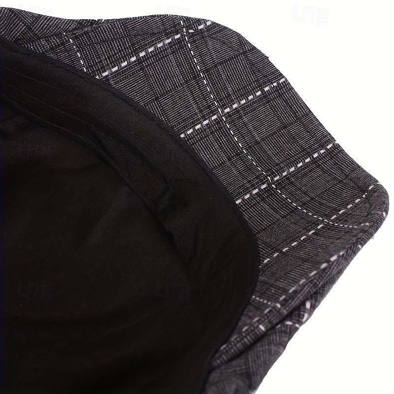 berretto a quadri alla moda da uomo e da donna - ripiegabile, lavabile a mano, autunnale &berretto alla moda primaverile, berretto alla moda autunnale con motivo a quadri, berretto ripiegabile del 2025 a $15.49 –P12