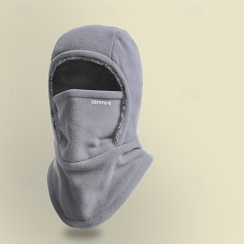 Termisk balaklava for menn og kvinner, vindtett skihette med hørselbeskyttelse for utendørssport, sykling, fisking, fotturer, reiser - strikket polyesterstoff, maskinvaskbar 2025 - $27.99 –P8