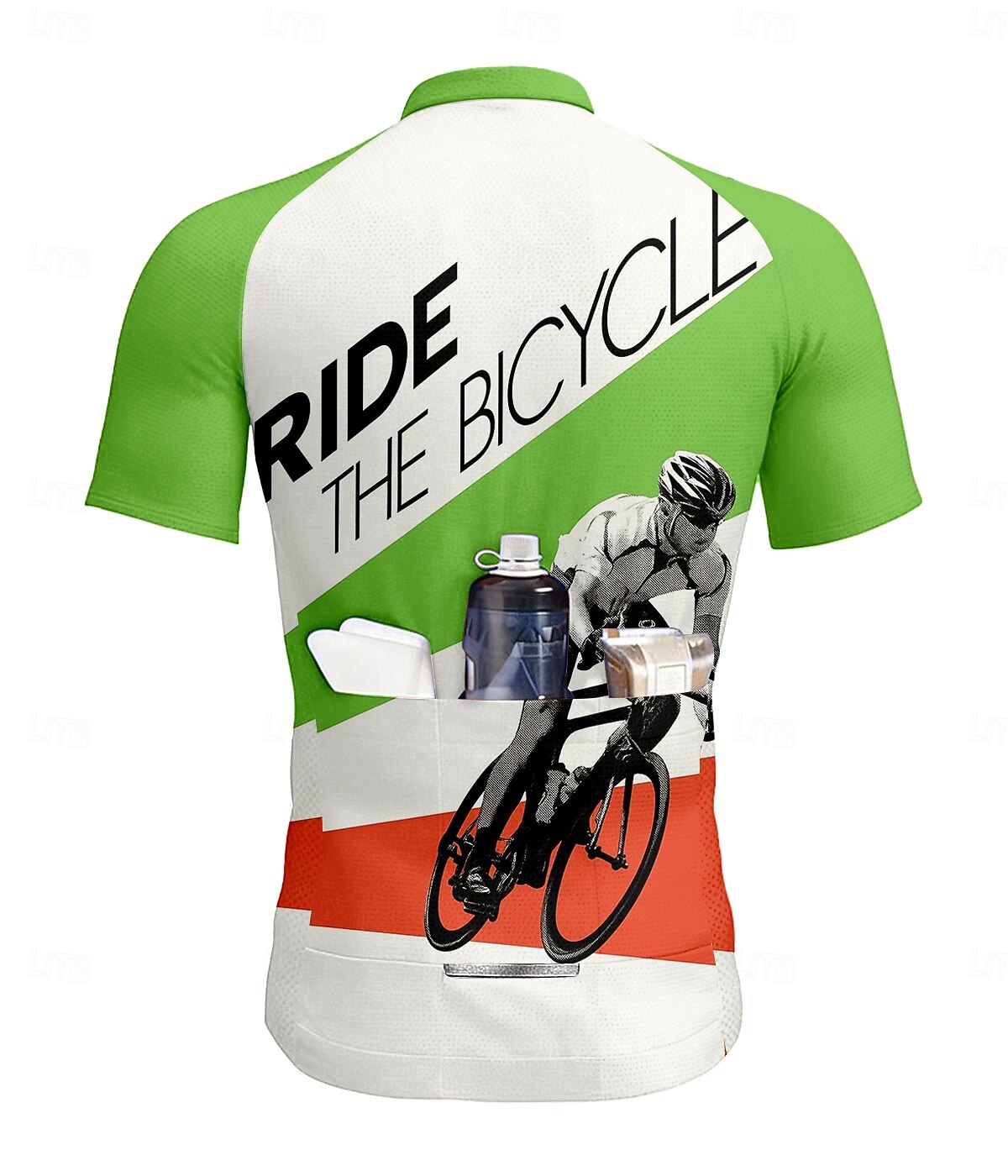 Ανδρικά Φανέλα ποδηλασίας Γραφική Γεωμετρικό Γράμμα & Αριθμός Κοντομάνικο Ποδήλατο Αθλητική μπλούζα Μπολύζες με 3 πίσω τσέπες 2025 - $30.99 –P2