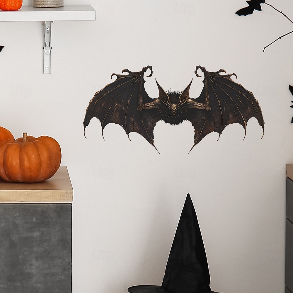 Autocollants muraux chauve-souris effrayants d'Halloween, autocollants chauve-souris 3D autocollants pour chambre à coucher, salon, entrée, décoration murale effrayante d'Halloween pour la maison ou de 2025 ? $6.49 –P8