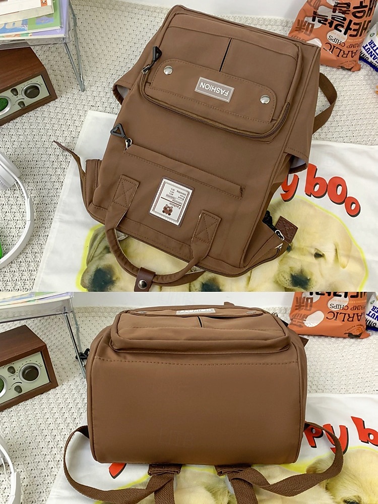 Sac à dos multi-poches en nylon pour femme – Sac de voyage léger et de grande capacité, idéal pour l'école et le quotidien, idéal pour les adolescentes et les filles de 2025 ? $24.99 –P6