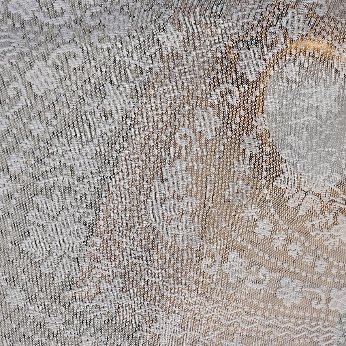 Lace Ruffled Kitchen Short Curtain Valance Vintage Floral Embroidered Short Sheer Cafe Curtain for Kitchen Window Rod Pocket Scalloped Bottom Beaded Sheer Valance1 Panel 2026 - $10.99 –P20