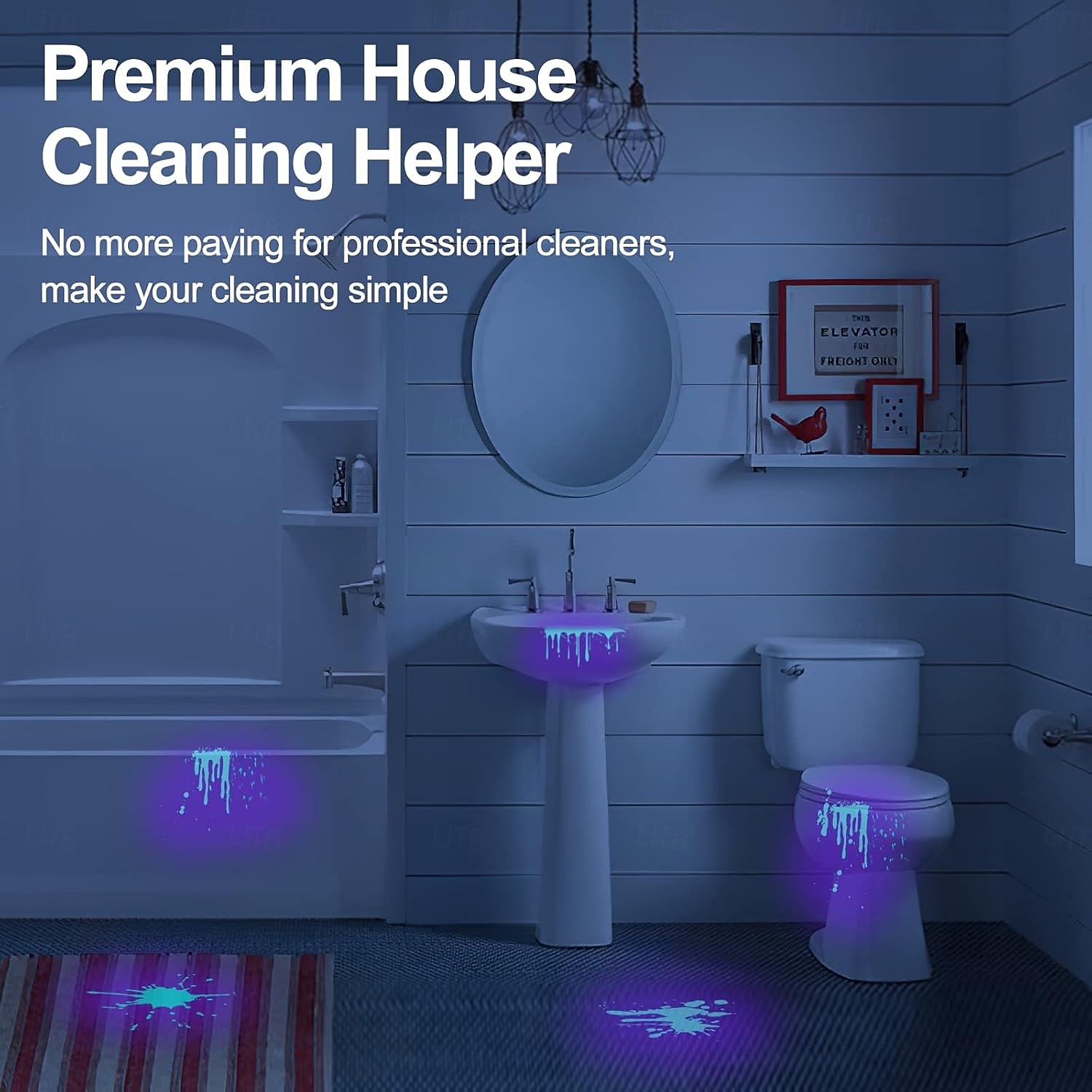 Lanterna UV com luz negra, detector de urina para animais de estimação com luz negra de 51 LEDs para urina de cães/gatos, manchas secas, percevejos, cura com resina, localizador de escorpiões de 2026 por $15.49 –P4