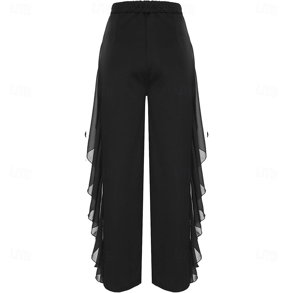 Damen Latein Tanzhose Tango Salsa Samba Tanzhose Rock fließende Hose Bauchtanzhose 2025 - $22.99 –P4