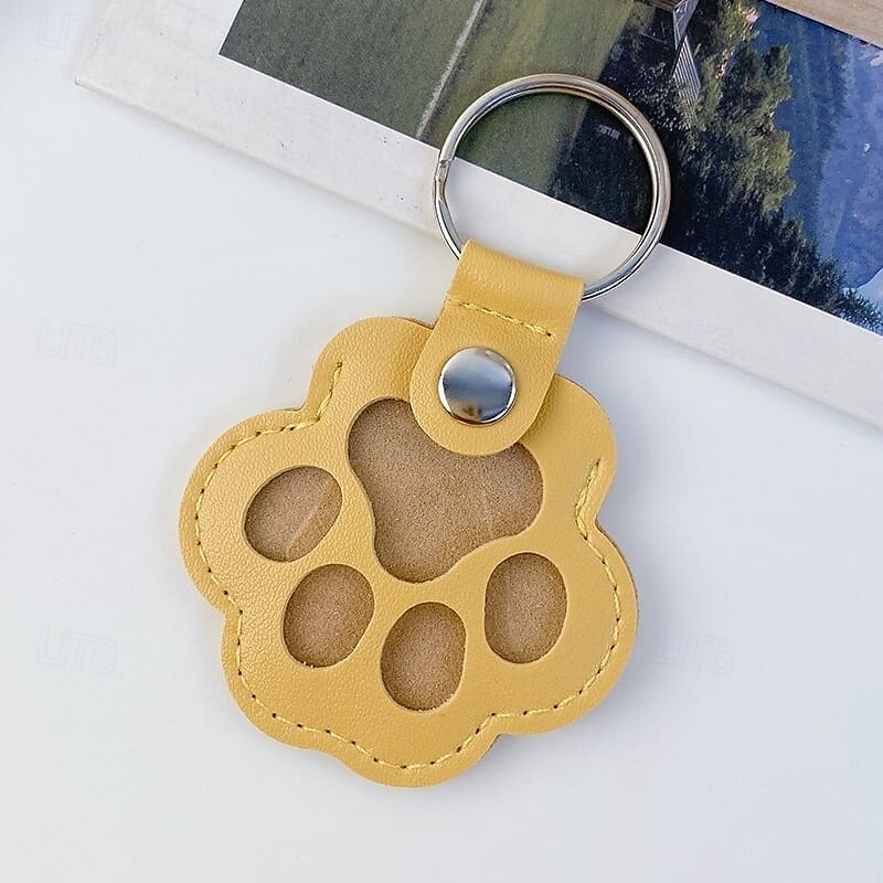 Portachiavi in pelle a forma di zampa di animale domestico, ciondolo creativo per conservare i ricordi dei peli di cane e gatto, grazioso accessorio per la decorazione di borsetta. del 2025 a $9.99 –P9
