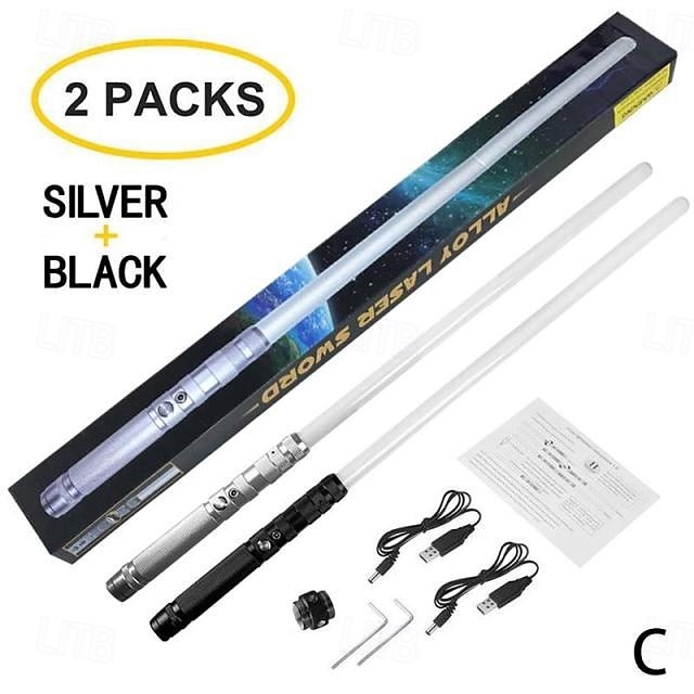 Light Up Toys Metal Hilt 3 Sound Modes Rechargeable Force FX Heavy Dueling Light Toys Set Cosplay Children Adults for Hallown for Christmas Gifts 2025 - $61.99 –P13