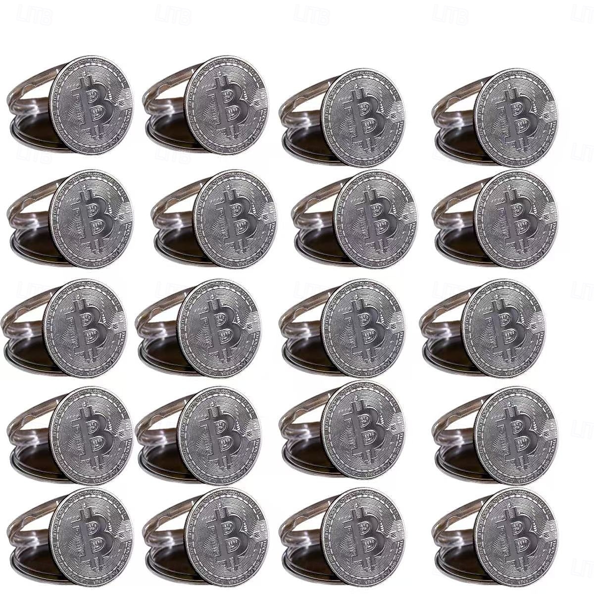 20pcs Bitcoin Collectible Coin Set, Metal Crypto Tokens, Perfect Gift for  Business and Craft Enthusiasts, Party and Event Favor 2025 - GBP £14.49