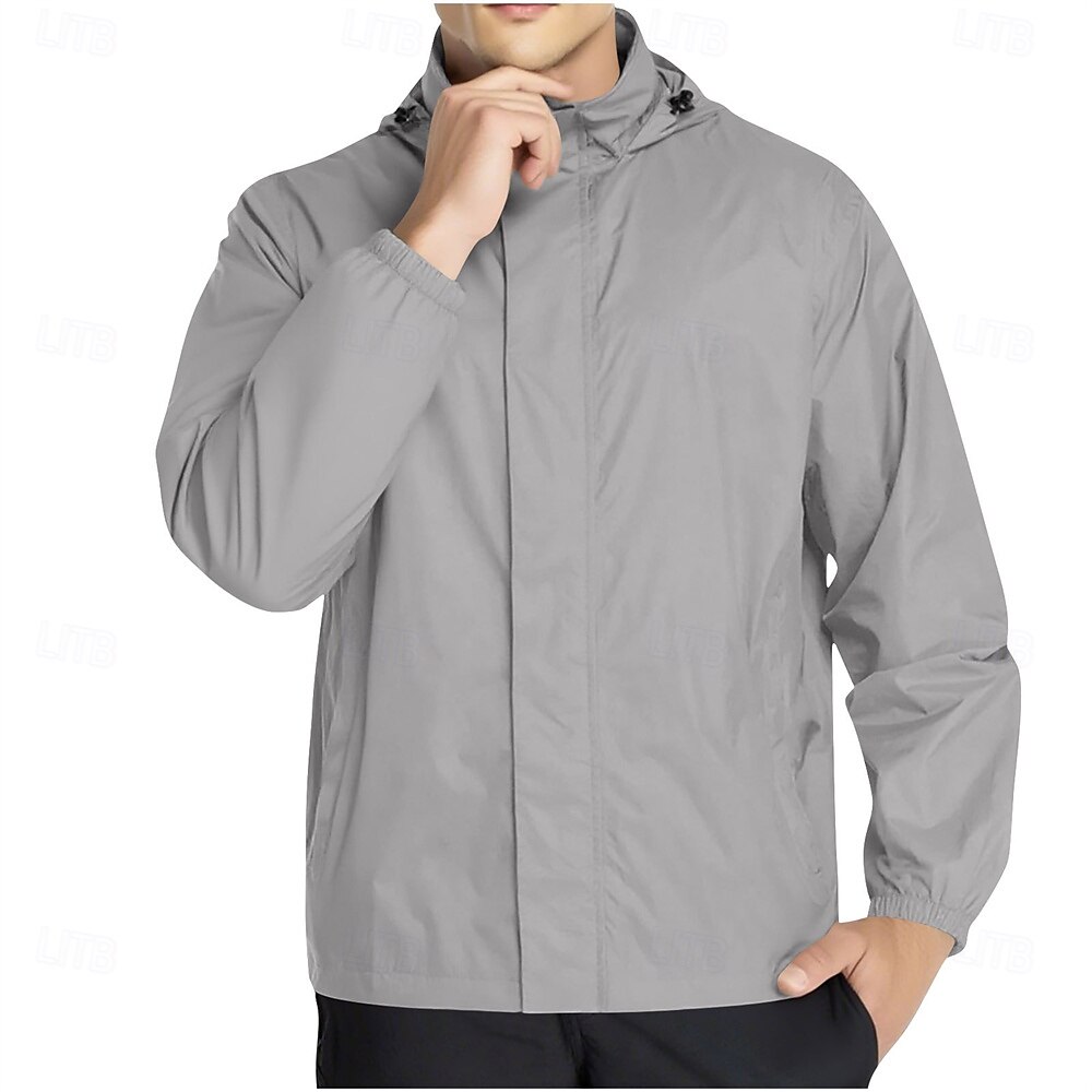 Homens Casaco exterior Jaqueta casual Férias Diário Prova-de-Água A Prova de Vento Bolsos Outono Inverno Tecido Moda Clássico Com Capuz Padrão Verde Claro Vermelho Escuro Azul Marinha Azul cáqui de 2025 por $36.99 –P9