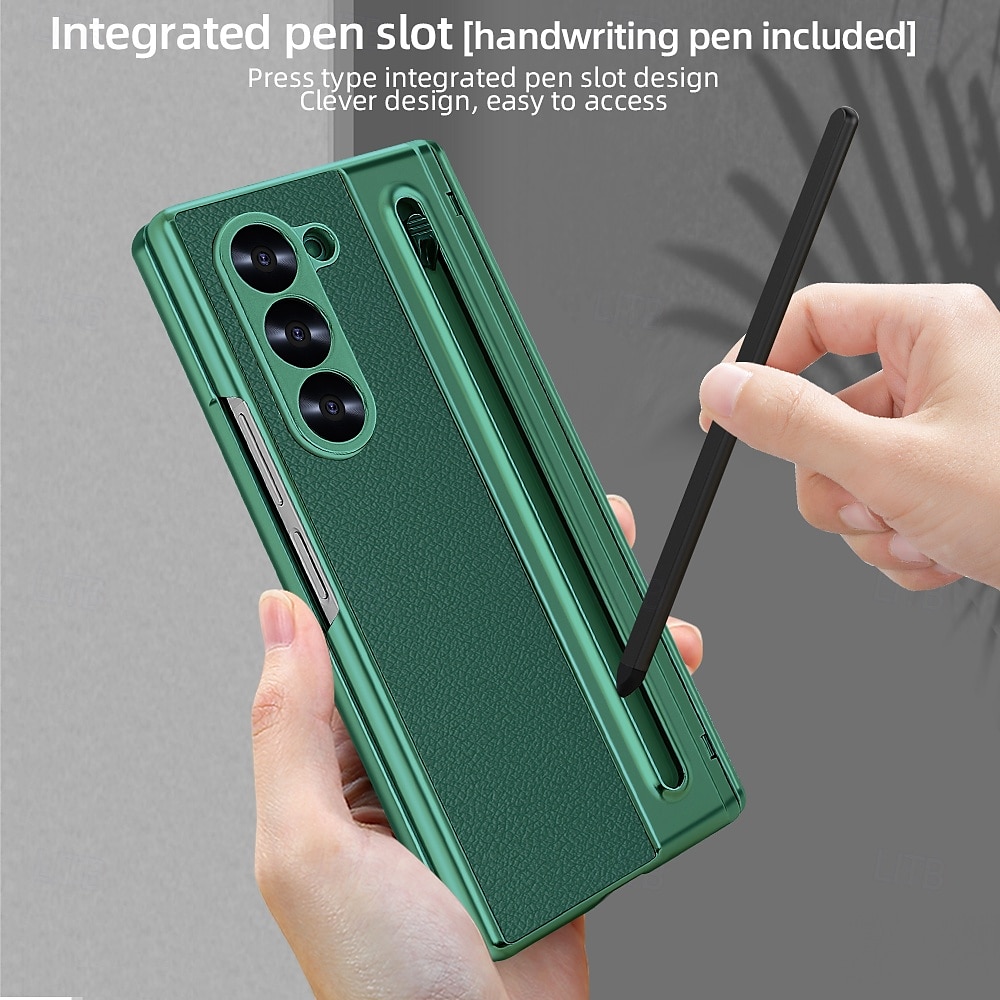 Phone Case For Samsung Galaxy Z Fold 7 Z Fold 6 Z Fold 5 Z Fold 4 Back Cover Full Body Protective Shockproof Retro PU Leather 2025 - $32.99 –P6