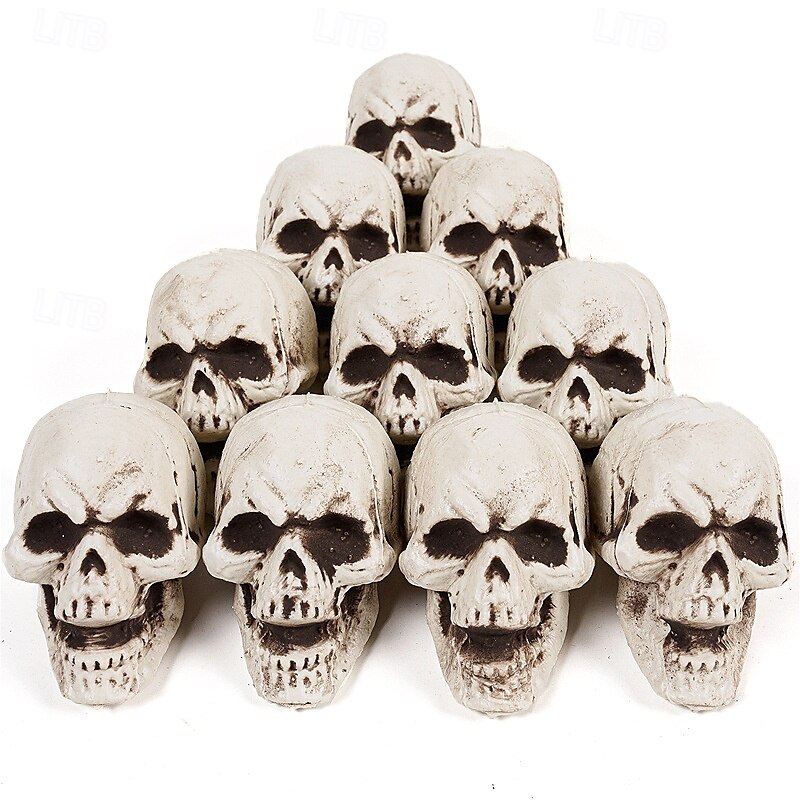 Halloween schedel decoratie hanger spookhuis geheime kamer gepersonaliseerde creatieve mesh zak kleine schedel rekwisieten 2025 - $20.99 –P6