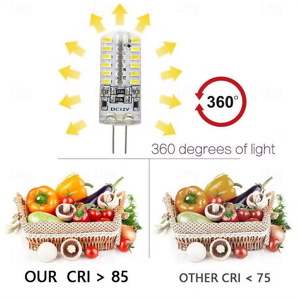 10Pcs Dimmable G4 Led Bulb 2W 3W DC12V 3014SMD Silicone Lamp Warm white/White l 360 Degree Angle LED Light 2025 - $32.99 –P2