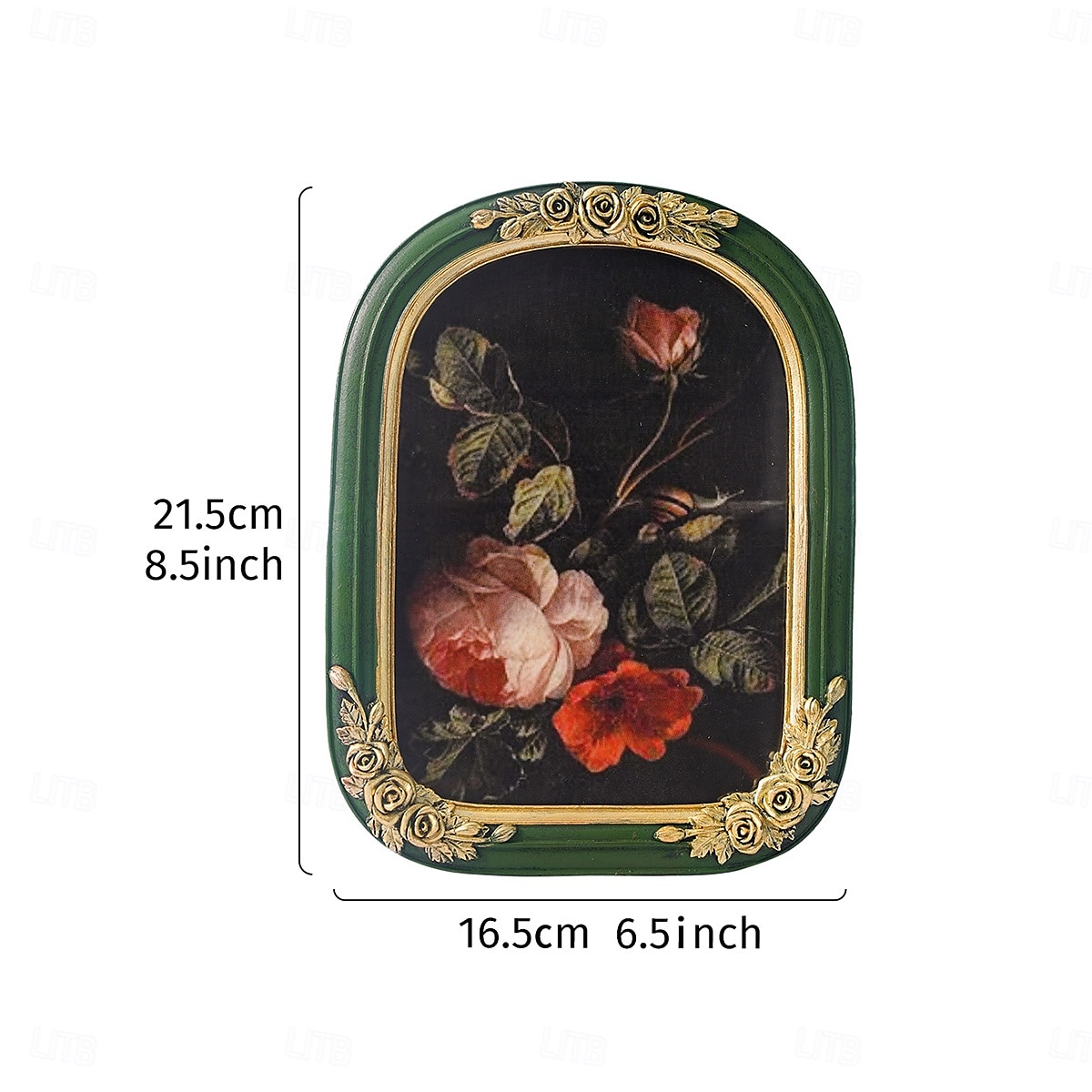 Resin Ghost Reading Rose Arched Desktop Decorative Photo Frame, Home Decor Figurine for Bedroom, Study, Office Desk, Photo Display, and Photography Props 2025 - $20.99 –P2