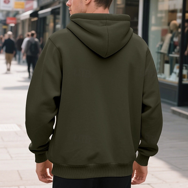 Hombre Sudadera Sudadera con capucha y cremallera completa Sudadera con capucha de lana Albaricoque Negro Verde Ejército Azul Marino Gris Claro Con Capucha Plano Bolsillo Deporte Diario Festivos 2025 - $26.99 –P16