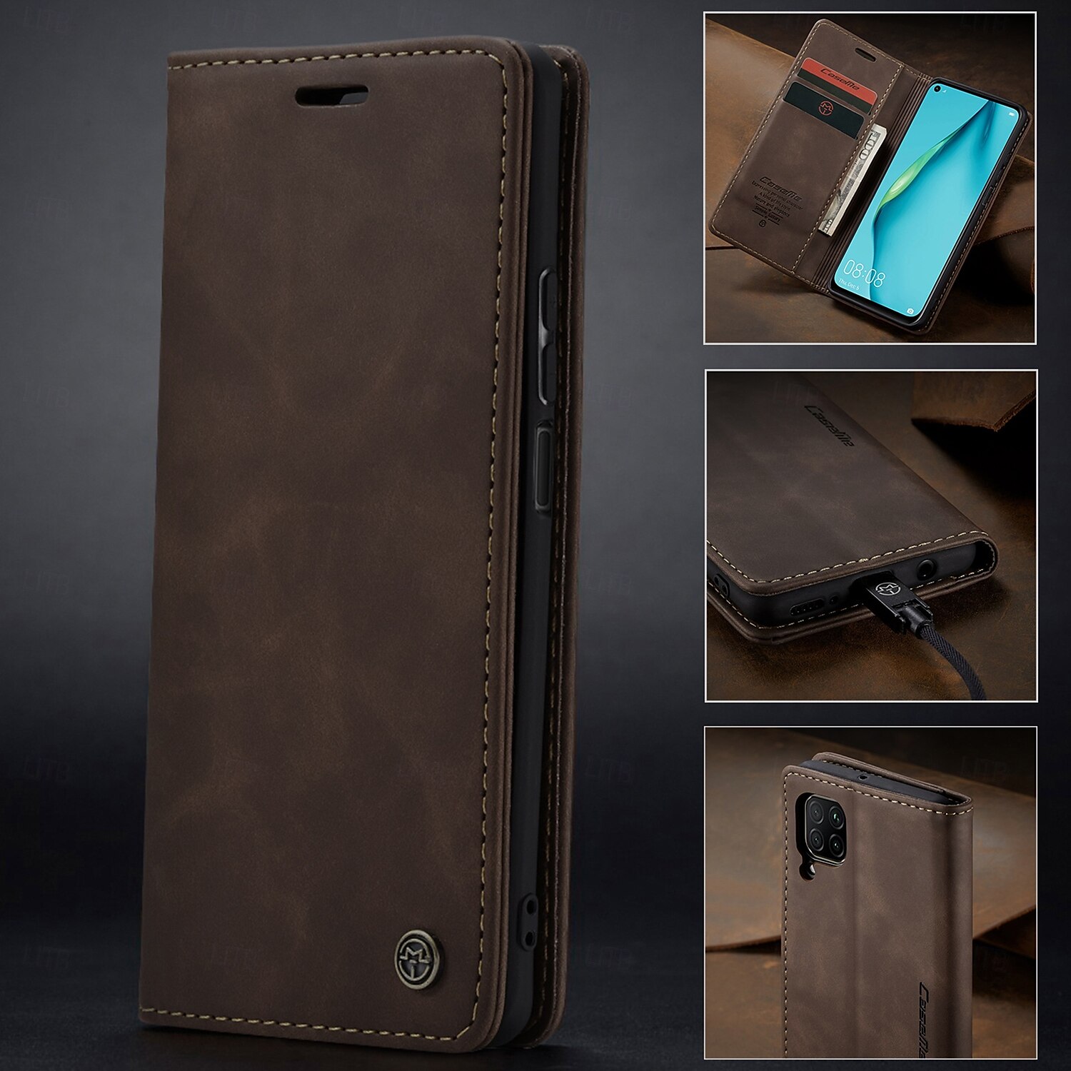 telefono Custodia Per Huawei P40 P30 P20 Mate 20 Pro Custodia Portafoglio Custodia a Flip Cavalletto Resistente agli urti TPU Pelle PU del 2025 a $12.99 –P16