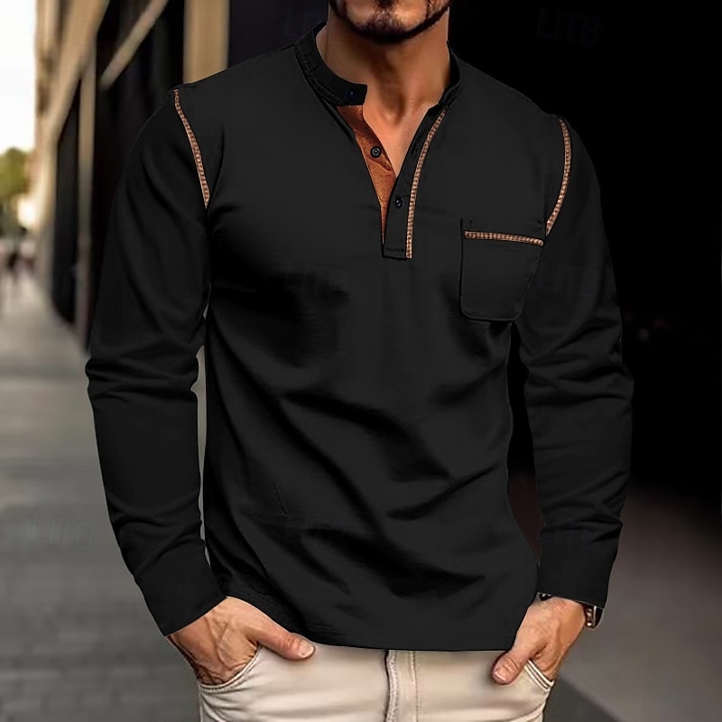 Men's Button Up Hoodie Wine Red Black White Army Green Navy Blue High Neck Plain Front Pocket Sports & Outdoor Casual Daily Streetwear Cool Designer All Seasons Clothing Apparel Hoodies Sweatshirts  2025 - $22.99 –P4