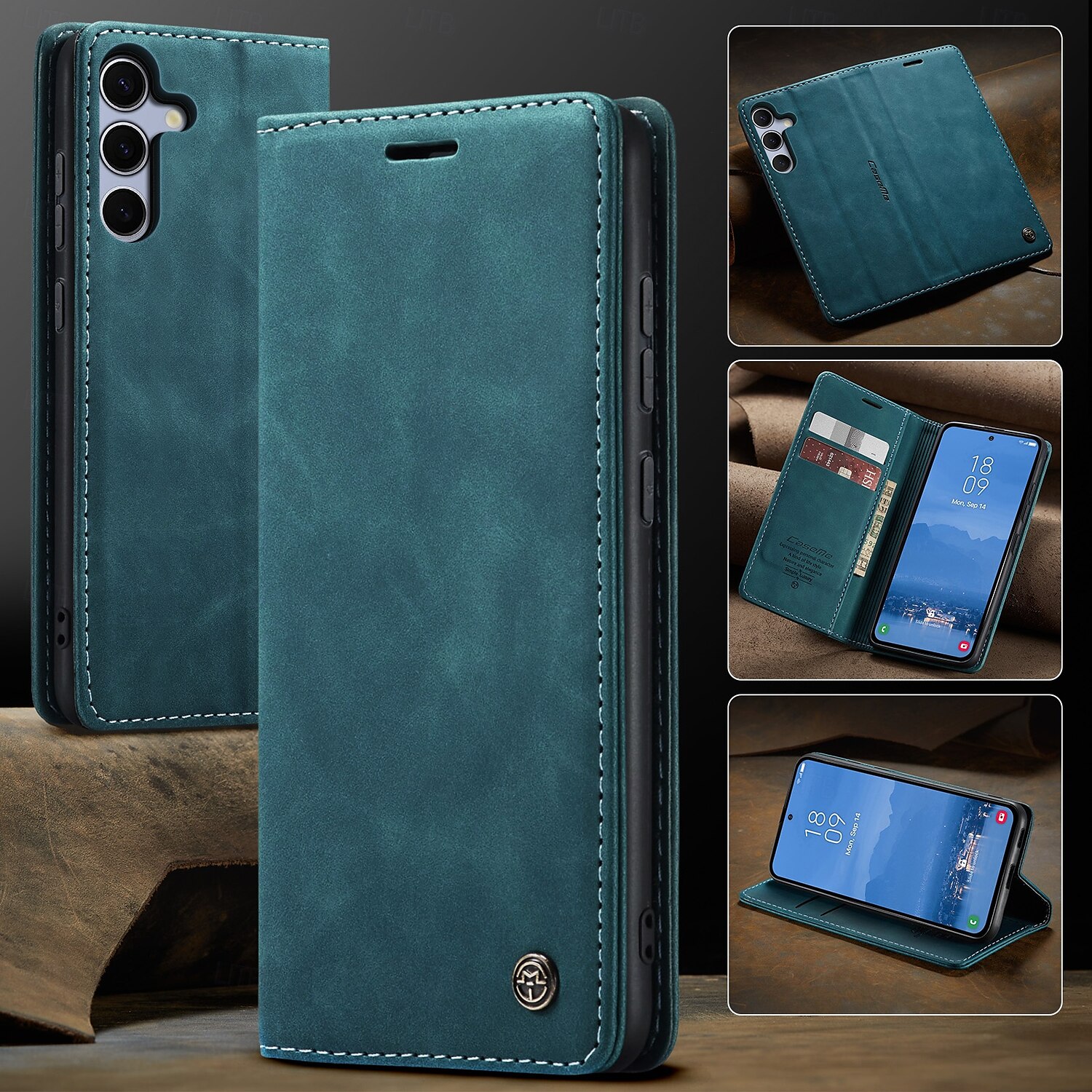 telefon fodral Till Samsung Galaxy S20 FE Fällock Stöd Stötsäker TPU PU läder 2025 - $12.99 –P14