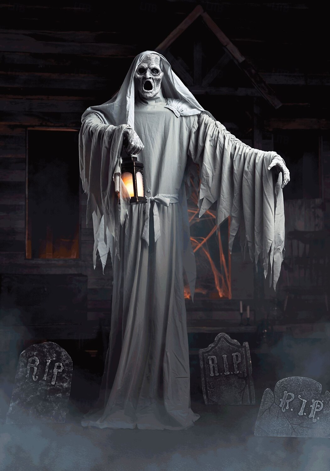 2,1 m animatronische Halloween-Dekoration „Frederick das schwebende Phantom“ 2025 - $1111.39 –P10