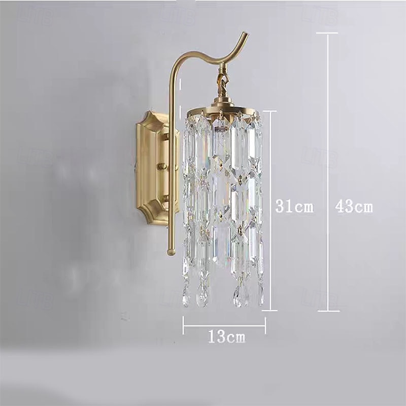 vnitřní nástěnná svítidla zlatá 1 světlo nástěnná svítidla, moderní nástěnná svítidla, farmářská nástěnná svítidla s čirým skleněným stínidlem, nástěnná svítidla do obývacího pokoje, ložnice, na 2026 - $247.39 –P1