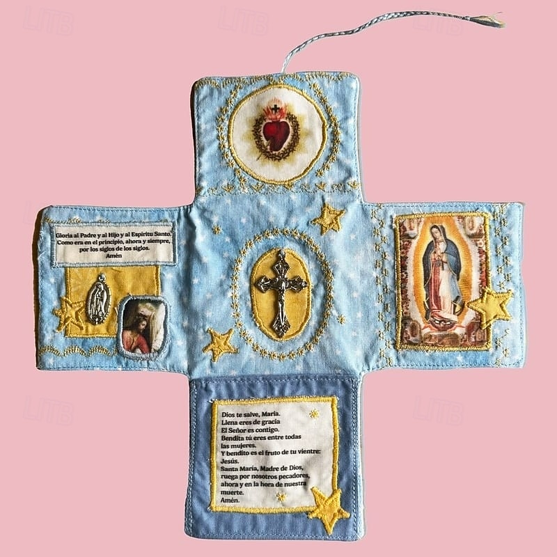 Edizione tascabile devozionale artigianale, santuario tascabile con croce d'argento inclusa, scatola d'ispirazione compatta, regalo di benedizione portatile per la riflessione quotidiana, la del 2025 a $16.99 –P5