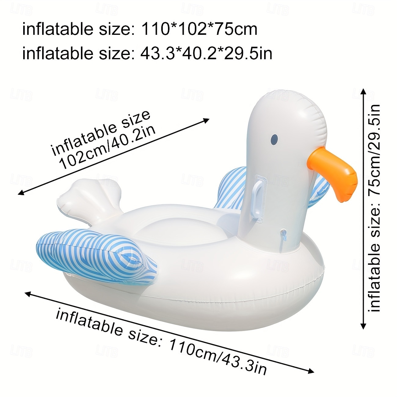 1 bote inflable grande tipo pato, colores vibrantes y mixtos, PVC duradero, perfecto para deportes acuáticos de verano. &Bote inflable para divertirse en la playa 2025 - $67.99 –P5