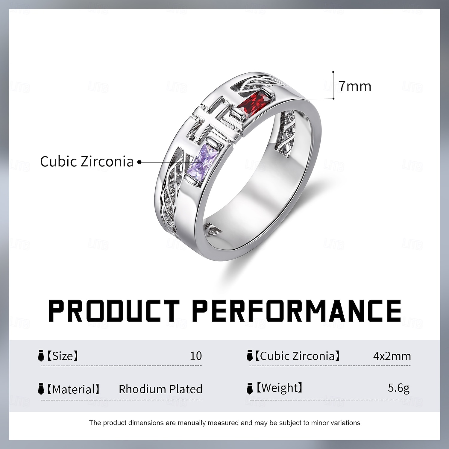 Personalized Birthstone Ring Custom Gift for Men, Custom Name Engraved Men's Ring, Perfect Gift for Dad Husband Boyfriend, Father's Day, Anniversary, Christmas, Valentine's Day 2025 - $21.99 –P7
