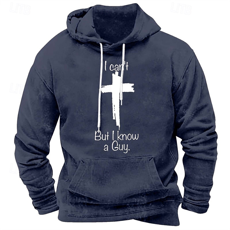 Pánské Kapuce Černá Bílá Rubínově červená Vodní modrá Hnědá Kapuce Písmeno Haç Kapsy Tisk Sporty a outdoor Denní Dovolená Polyester Šik ven Základní Na běžné nošení Jaro Podzim Oblečení Mikiny s 2026 - $27.99 –P6