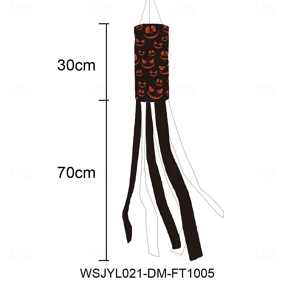 Halloween Windsocks Scary Halloween Hanging Windsock Flag Halloween Decorations for Outdoor Indoor Garden Home Yard Party Supplies 2025 - $5.99 –P6