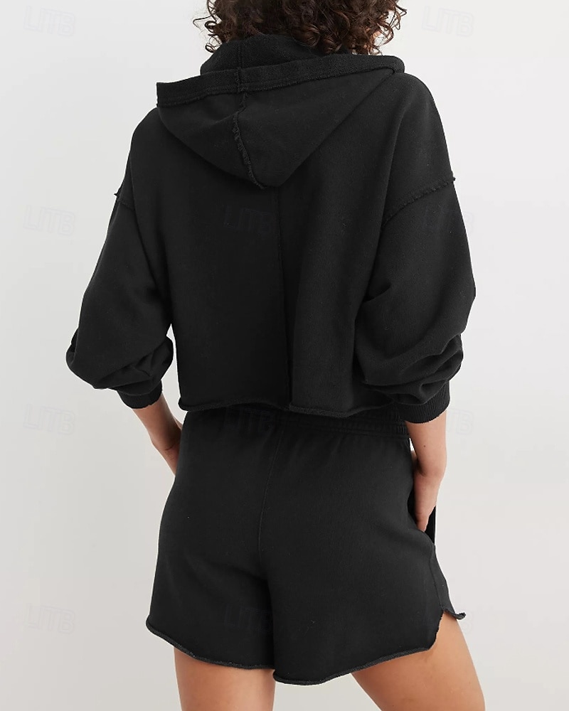 Per donna Giacca con Cappuccio Caldo Confortevole Patchwork Moda Semplice Uscire Weekend Pullover Regolare Con Cappuccio Vestibilità regolare Manica Lunga Capispalla Nero Grigio chiaro Rosso rosa del 2025 a $24.99 –P20