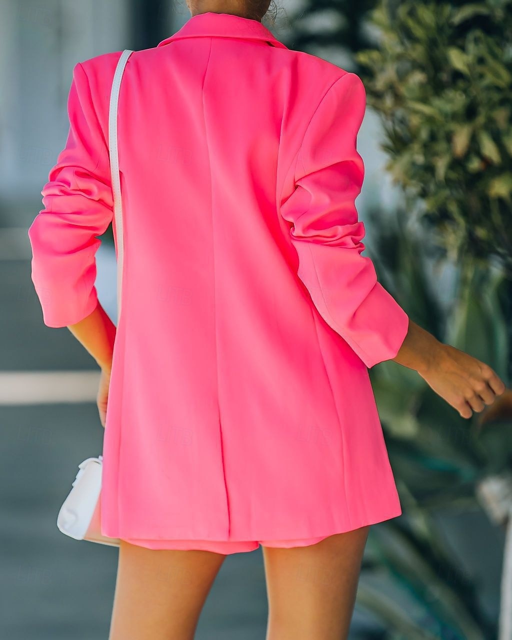 Damen Blazer Bequem Atmungsaktiv Tasche Mode Modern Einfach Arbeit Täglich Regulär Umlegekragen Normale Passform Langarm Oberbekleidung Rosa Orange Grün Frühling Herbst 2025 - $26.99 –P13