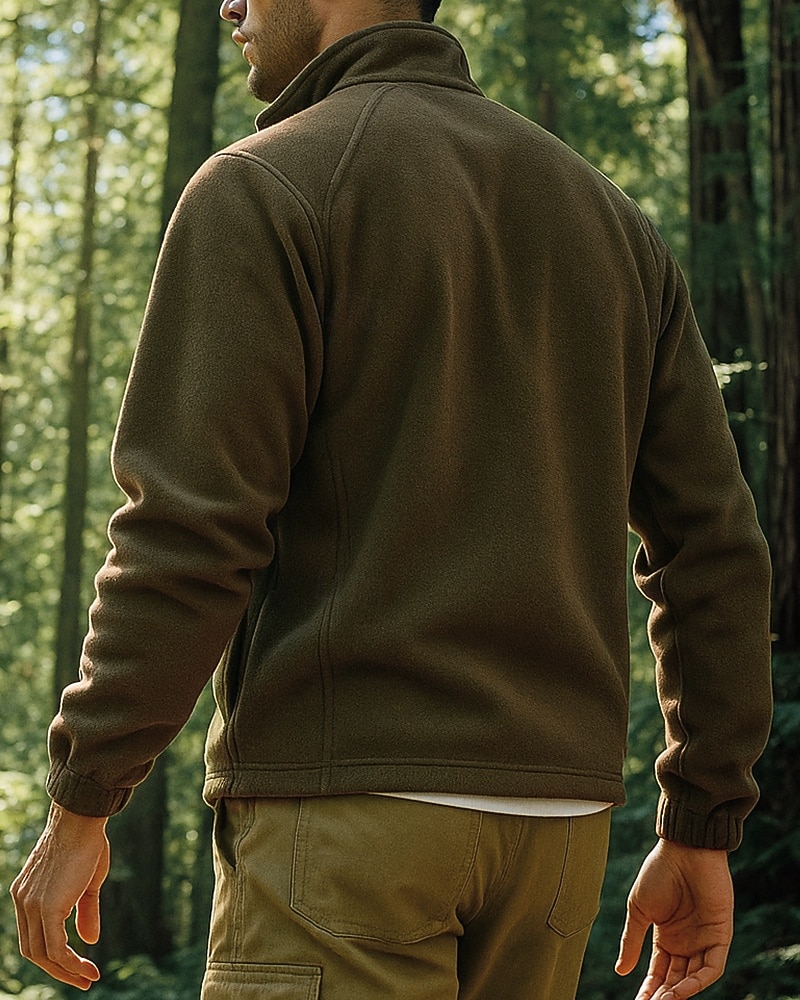 Herren Wanderjacke Wanderfleecejacke Winter Draussen Thermik Oberteil Rot Blau Grün Grau 2025 - $24.99 –P2