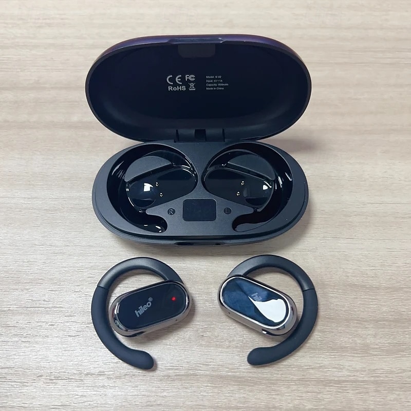 Hi92 Auricolari True Wireless TWS On-ear Gancio auricolare Bluetooth5.0 Bluetooth 5.1 Cancellazione del rumore Luce LED Impermeabile per Apple Samsung Huawei Xiaomi MI Allenamento in Palestra Sci del 2025 a $37.99 –P8