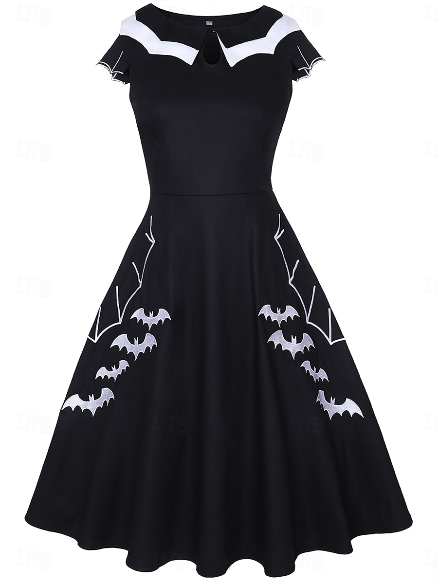 Retro Sukienka Damskie Halloween Halloween Randka Impreza / bankiet Dla dorosłych Jesień Wiosna i lato 2025 - AU $52.79 –P3