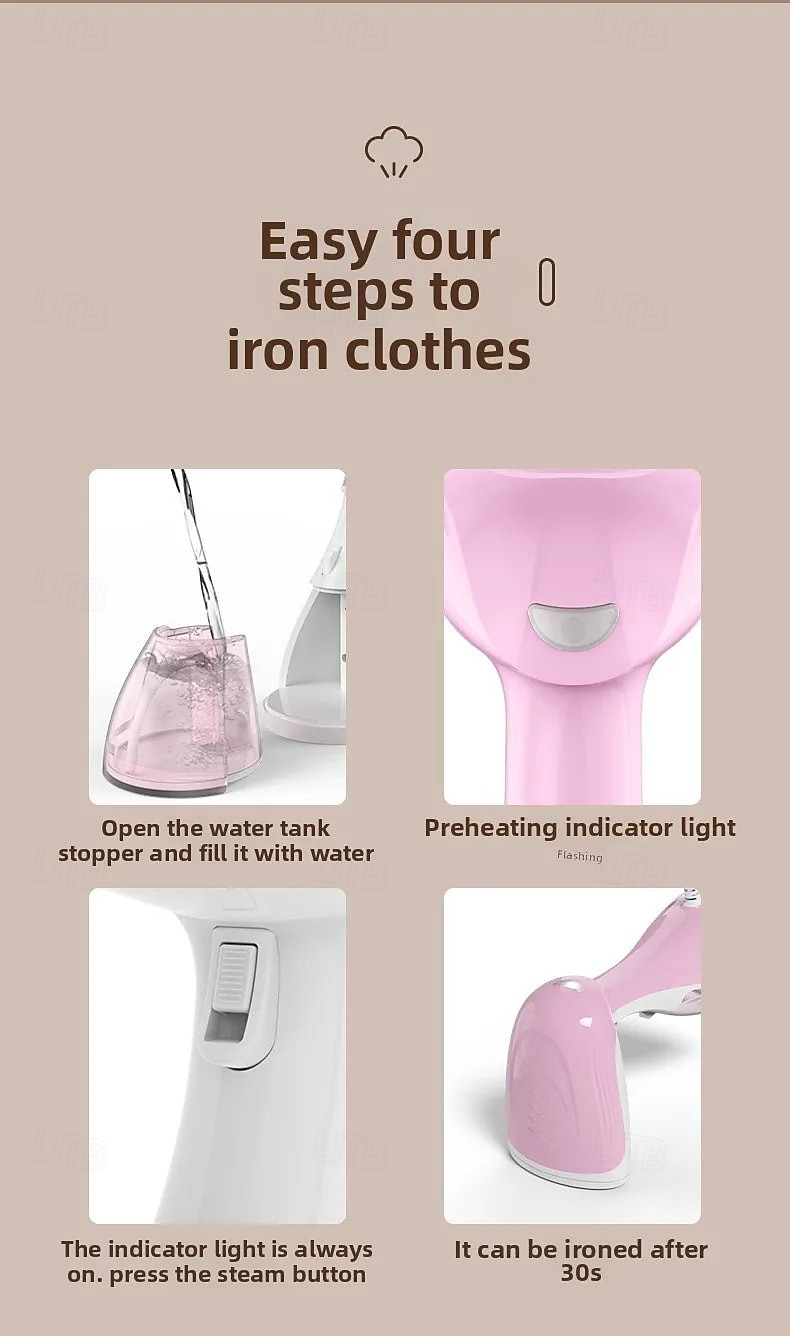 Handheld Hanging Ironing Machine Household Ironing Machine Portable Steam Brush Business Travel Ironing 2025 - $51.99 –P2