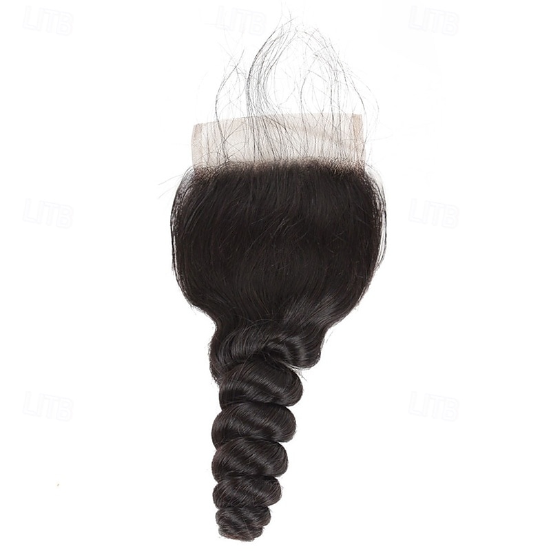 Loose Wave Human Hair Weave Extension 3 Bundles With Closure 4x4 Lace Closure hair 2026 - $239.39 –P6