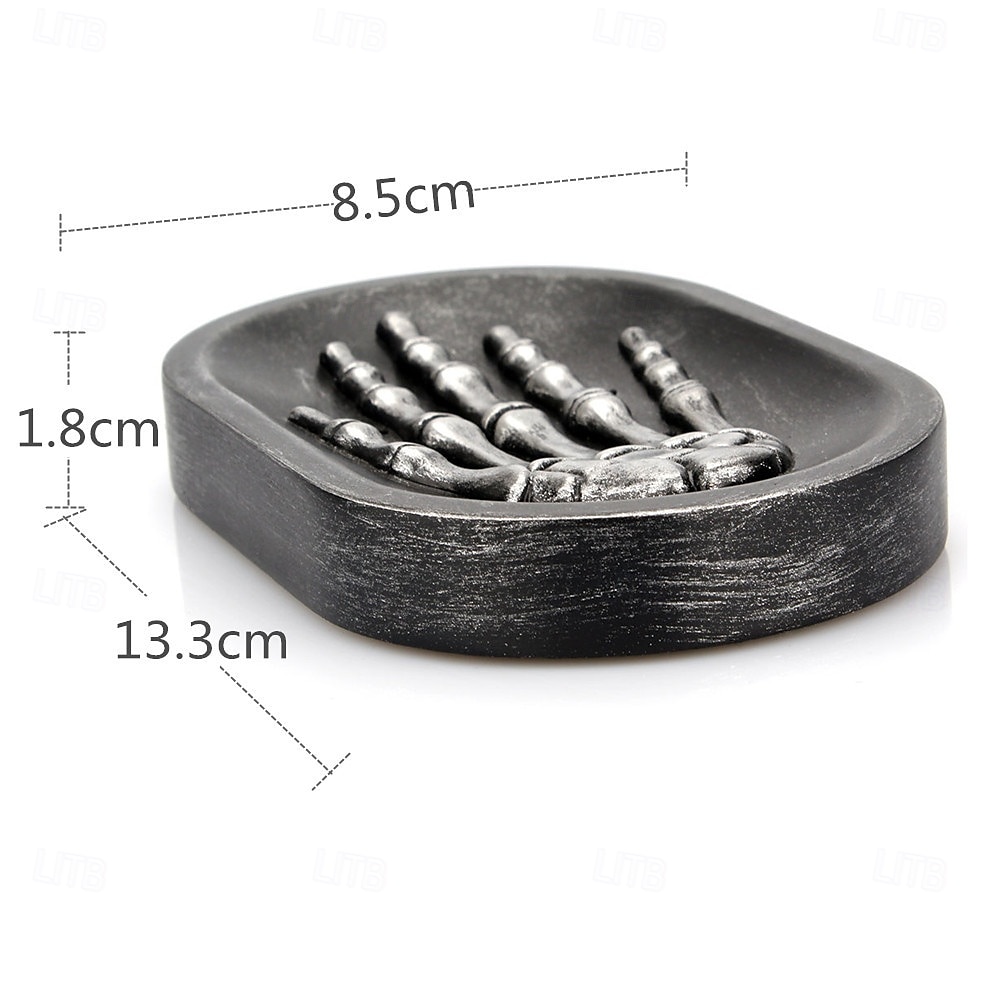 Halloween Soap Holder Skeleton Hand Creative Soap Dish Home Bathroom Draining Storage Tray Non Slip Ghost Hand Soap Box Decorative Halloween Accessory 2025 - AU $17.39 –P5