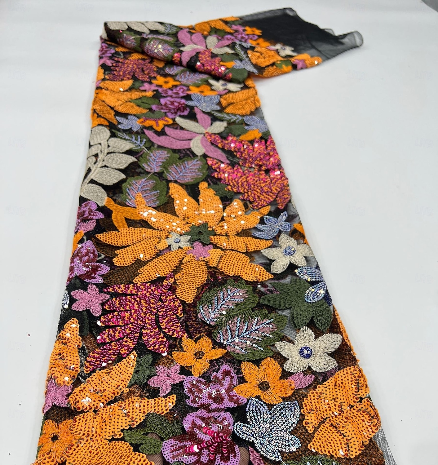 Rochie de seară A-line Negru Elegantă Rochie Formală Nuntă Lungime până la podea Mâneci jumătate Guler cămașă Satin cu Fisura Broderie 2025 - $169.99 –P6