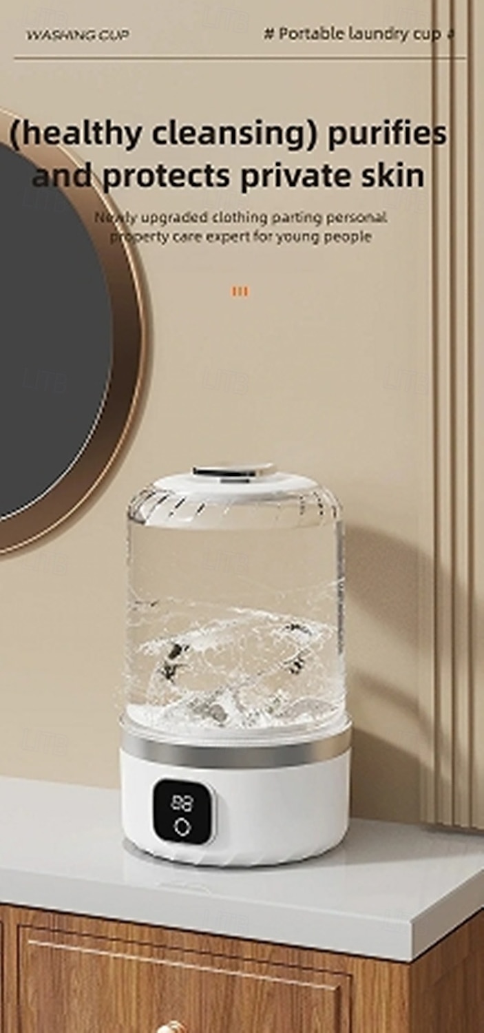 draadloze elektrische wasmachine mini-wasmachine voor reissokken en ondergoed kleine draagbare wasmachine 2025 - $36.99 –P1
