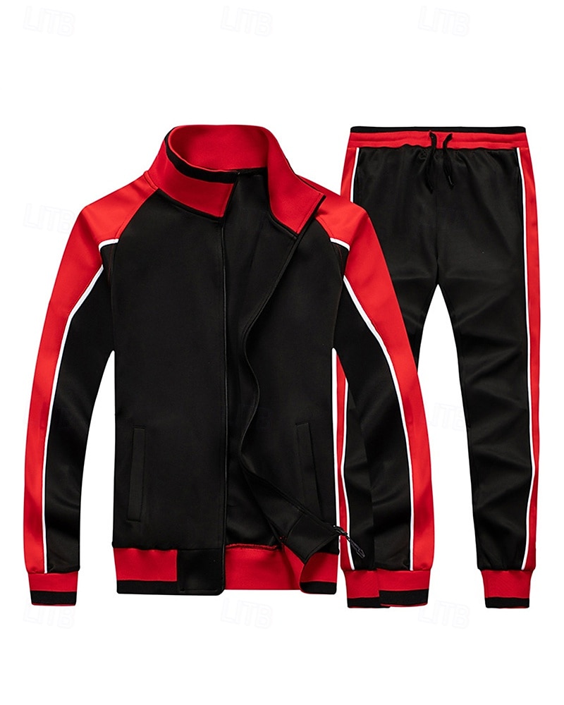 Per uomo Tuta da Ginnastica Pantaloni da Tuta Cerniera completa Athleisure Autunno Manica Lunga Protezione Solare Antivento Leggero Pesca Escursionismo Corsa abbigliamento sportivo Abbigliamento del 2025 a $40.99 –P6