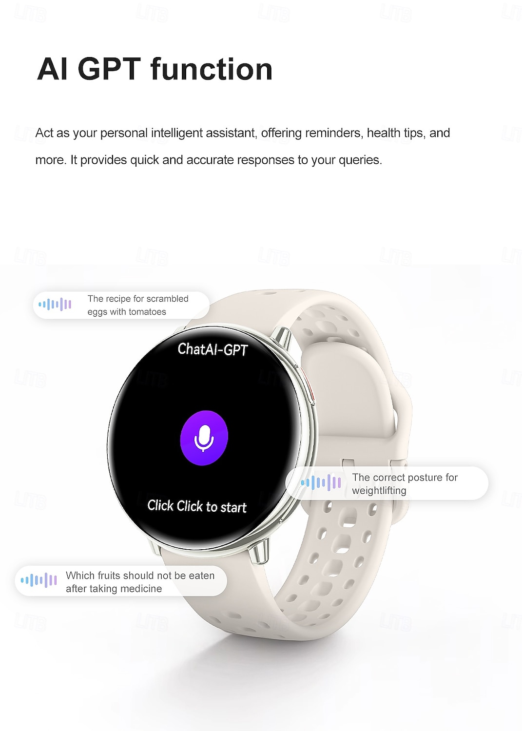 HD21 Montre intelligente 1.43 pouce Smartwatch Montre Connectée Bluetooth Minuterie Rappel d'appel Moniteur de Fréquence Cardiaque Rappel sédentaire Trouver mon Appareil Compatible avec Android iOS de 2025 ? $52.99 –P14