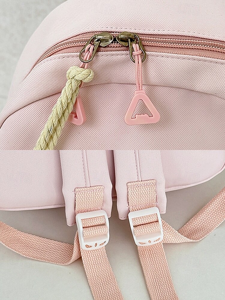 Sac à dos kawaii pour enfant avec oreilles de chat et pochette à cordon – cartable pastel grande capacité pour filles et adolescentes de 2025 ? $19.99 –P11