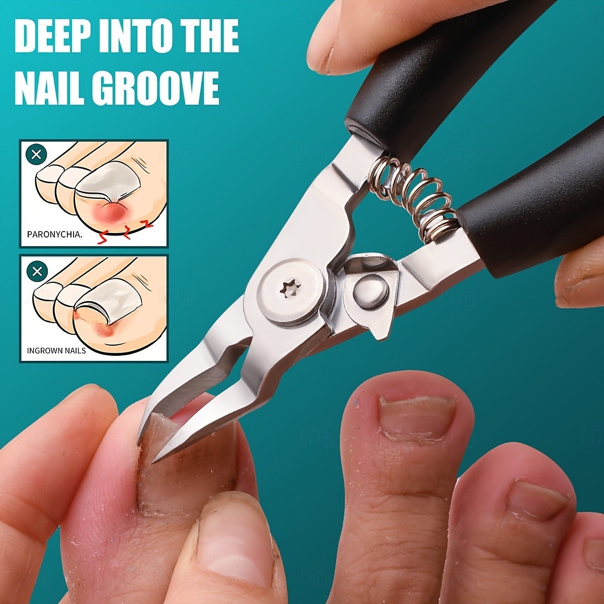 Tagliaunghie a becco d'aquila, lame curve affilate per unghie spesse, tagliaunghie di precisione per unghie incarnite, strumento professionale per la cura delle unghie e la cura delle pieghe ungueali. del 2025 a $7.49 –P3