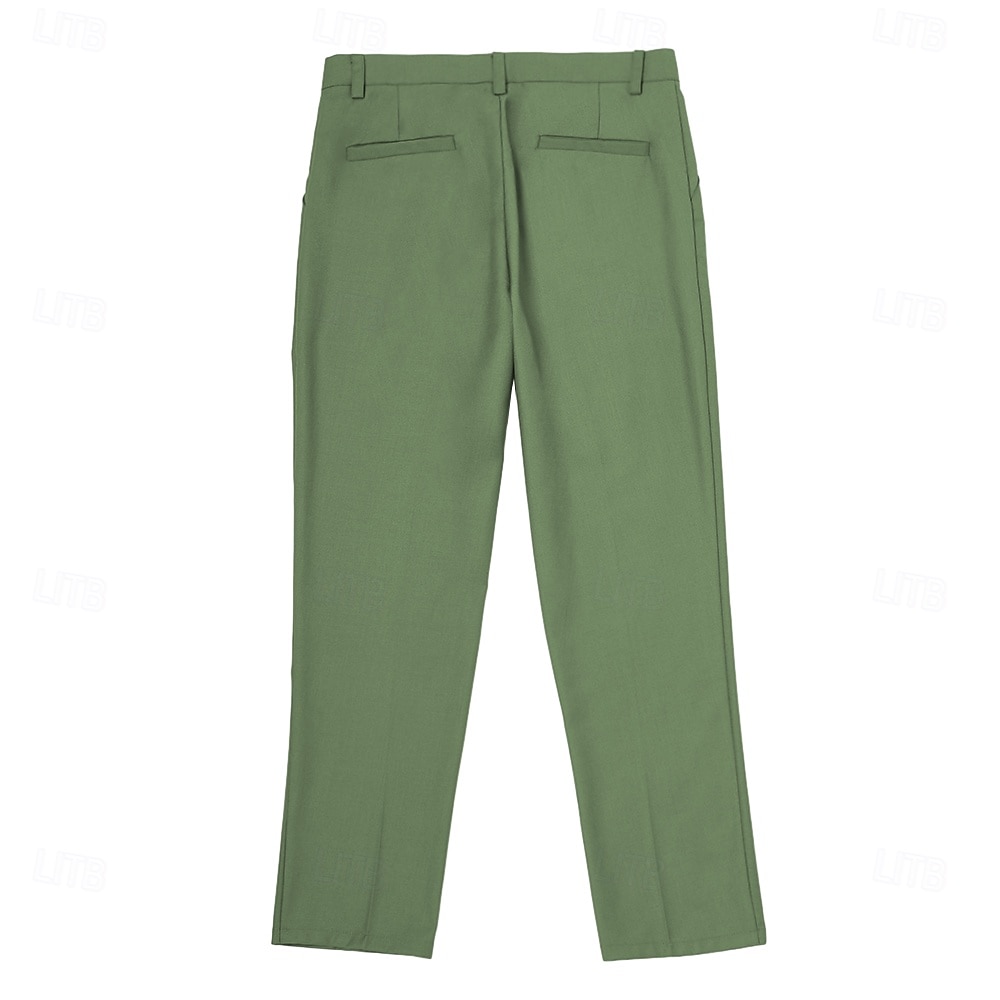 Costumes de mariage pour hommes Affaires Noire Sauge Mode Formelle Été Couleur unie Coupe standard 3 pièces Simple bouton Deux boutons de 2025 ? $136.99 –P18