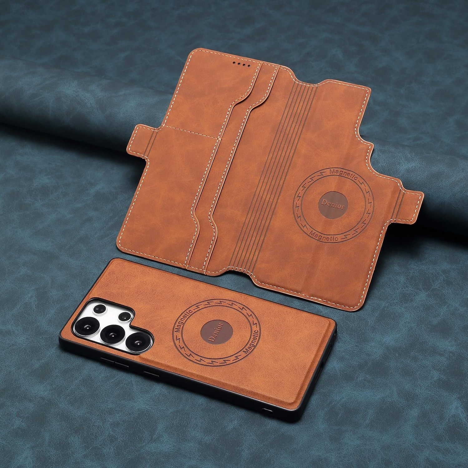 Phone Case For Samsung Galaxy S25 Plus S25 Ultra S24 Ultra S24 Plus Back Cover Support Wireless Charging Kickstand Card Slot Retro TPU PU Leather 2025 - $22.99 –P6