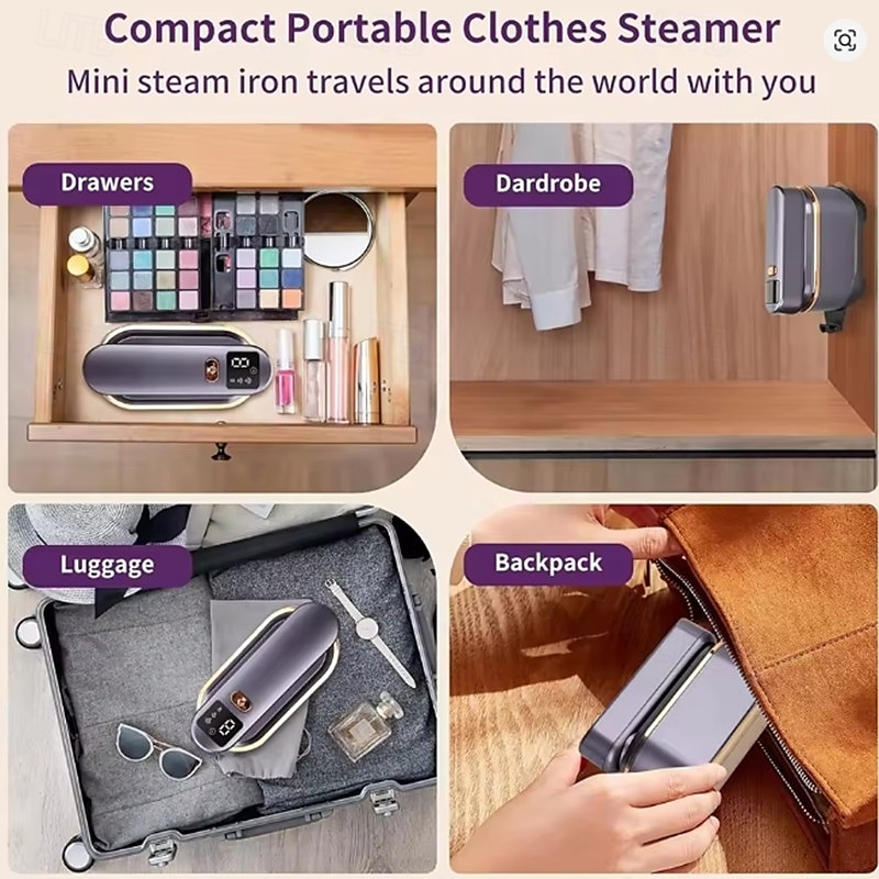 Handheld Hanging Ironing Machine Folding Three-speed Digital Display Steam Ironing Machine for Household Small Portable Travel Iron 2025 - $47.99 –P9