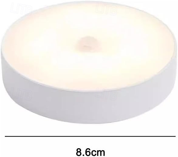 Lampes à détecteur de mouvement d'intérieur, veilleuses LED autocollantes, veilleuse rechargeable par USB, lumière chaude à intensité variable pour couloir, chambre, escaliers, cuisine, armoire, de 2025 ? $11.99 –P7