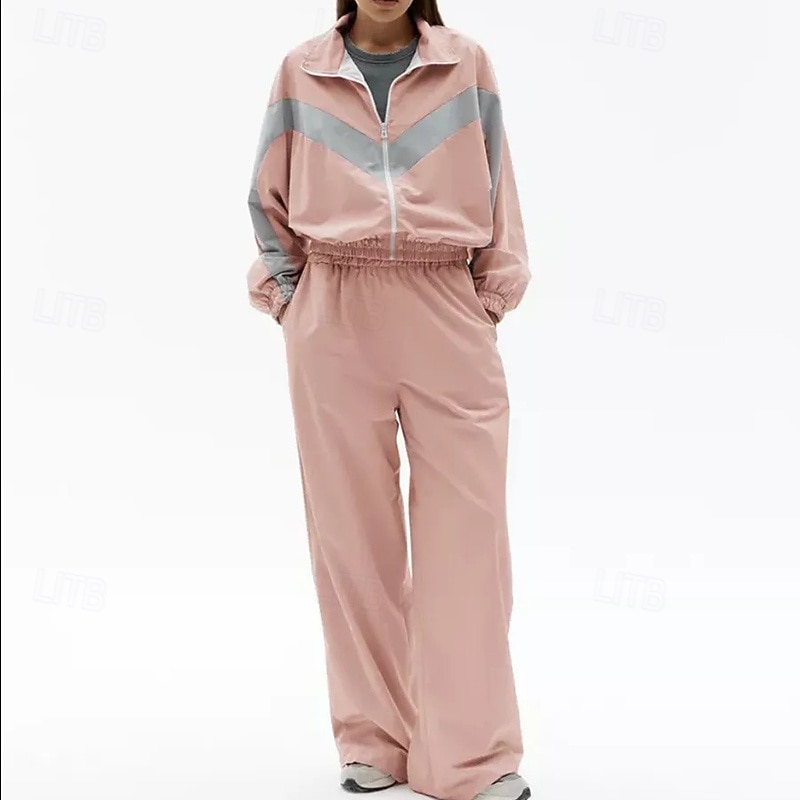 نسائي بدلة رياضية بنطلونات بنطلون رياضي رباط جيب ألوان متناوبة أطقم ملابس رياضية الربيع أسود أحمر الصالة الرياضية تدريب ركض خصر عالي ضد الهواء خفة الوزن رطوبة فتل كم طويل رياضة ألبسة رياضية مرن نسبياً 2026 - $47.99 –P11